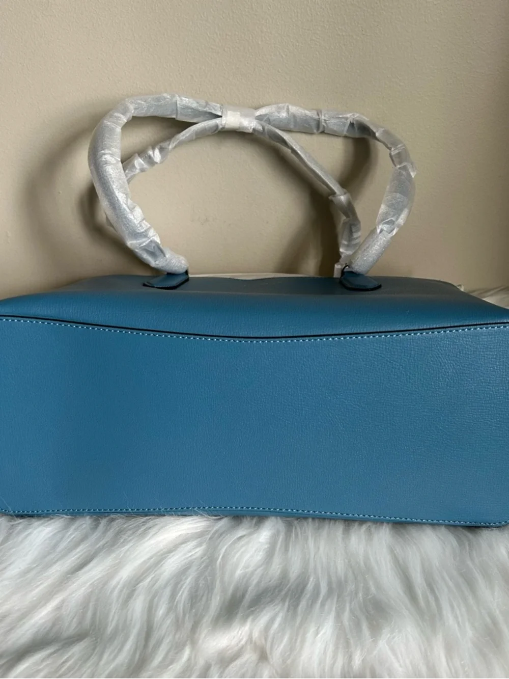 Kate Spade Harper Niagara Blue Pebbled Leather Tote‎ Bag NEW